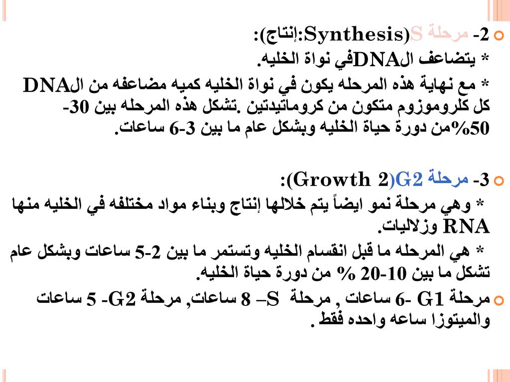 2- مرحلة S(Synthesis:إنتاج):
