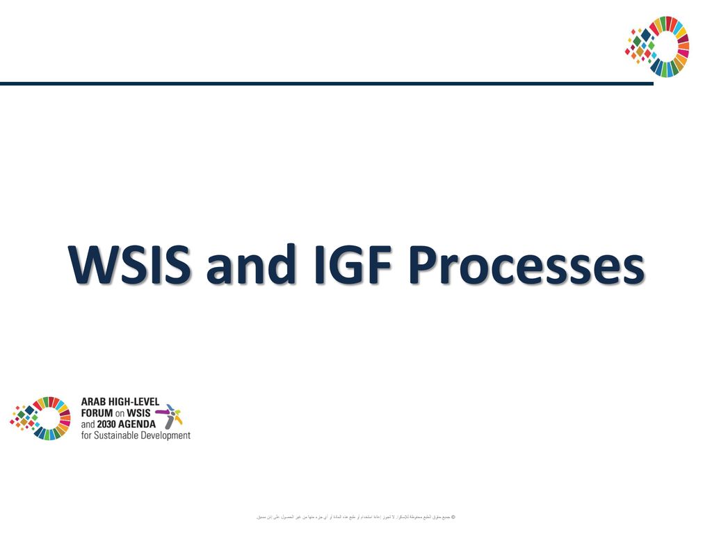 WSIS and IGF Processes