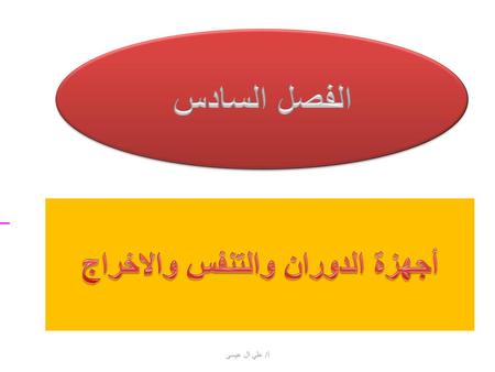 أجهزة الدوران والتنفس والاخراج