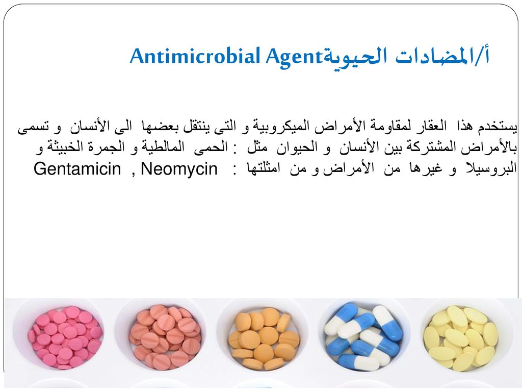 Antimicrobial Agentأ/المضادات الحيوية