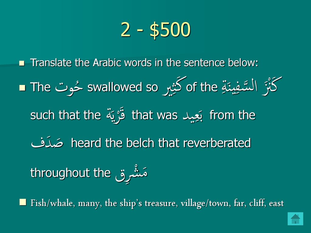 Idhaafah Vocab Translation Quran ID/OD $100 $100 $100 $100 $100 $ ppt تنزيل
