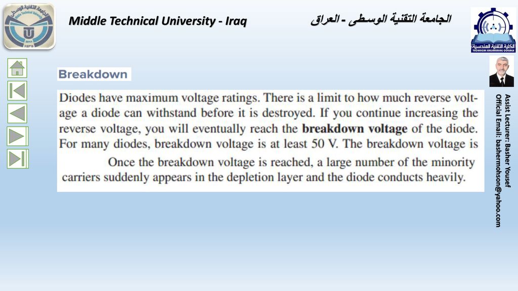 Middle Technical University - Iraq الجامعة التقنية الوسـطى - العراق