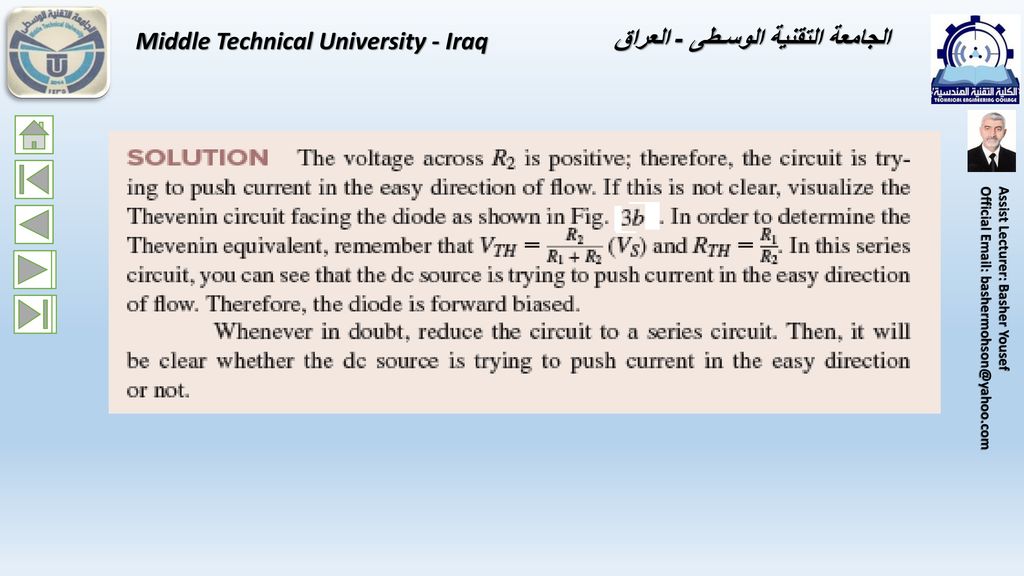 Middle Technical University - Iraq الجامعة التقنية الوسـطى - العراق