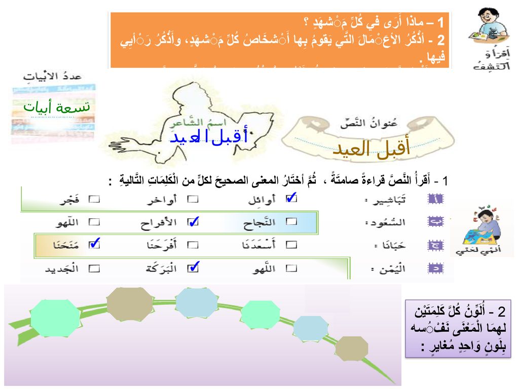 أقبل العيد أقبل العيد 1 – ماذا أَرَى في كُلِّ مَْشهَدٍ ؟