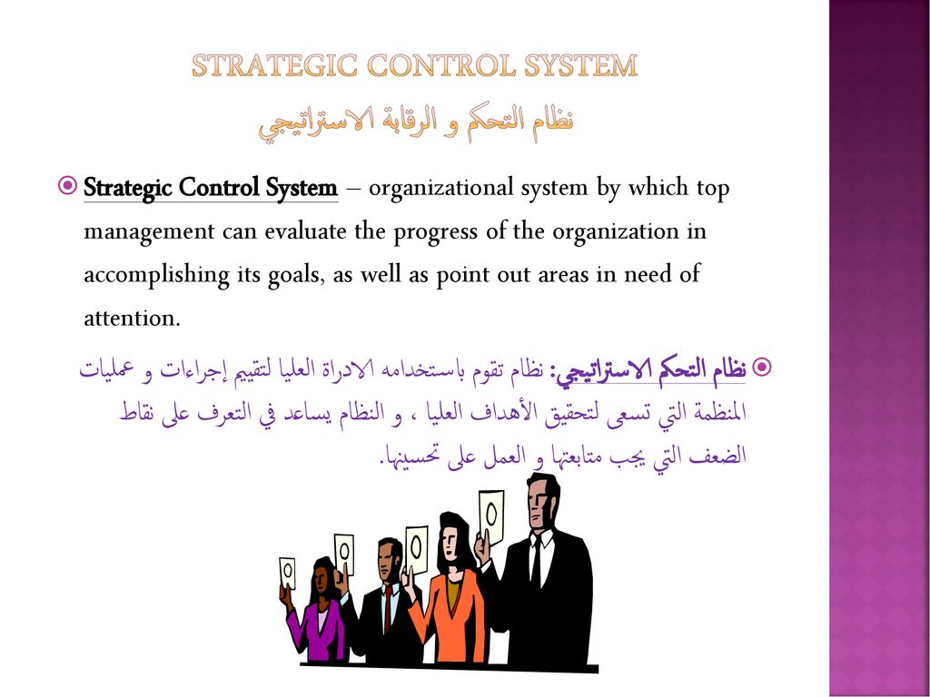 Strategic Control System نظام التحكم و الرقابة الاستراتيجي