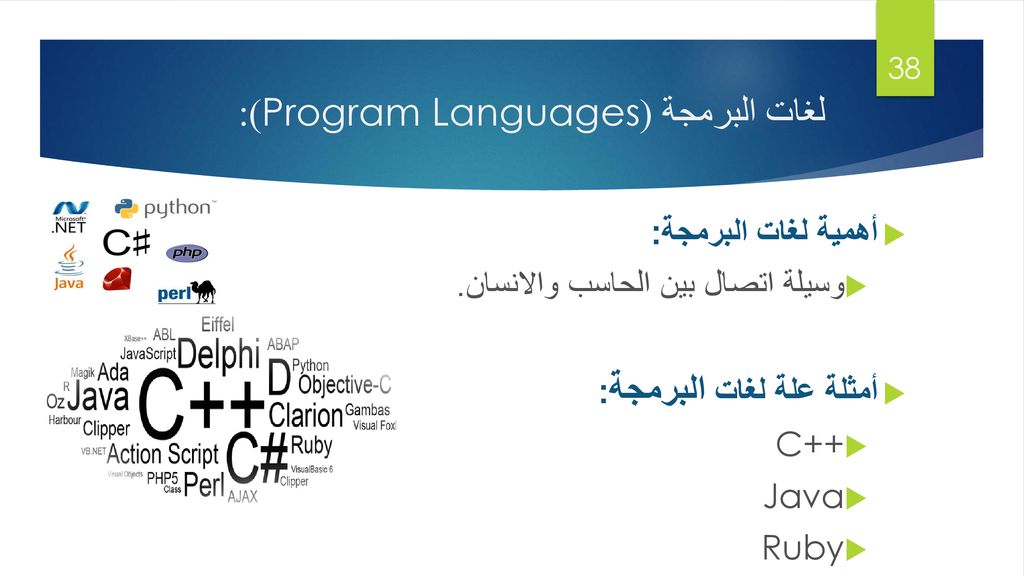 لغات البرمجة (Program Languages):