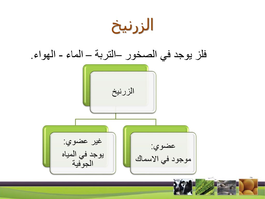 الزرنيخ فلز يوجد في الصخور –التربة – الماء - الهواء. الزرنيخ غير عضوي: